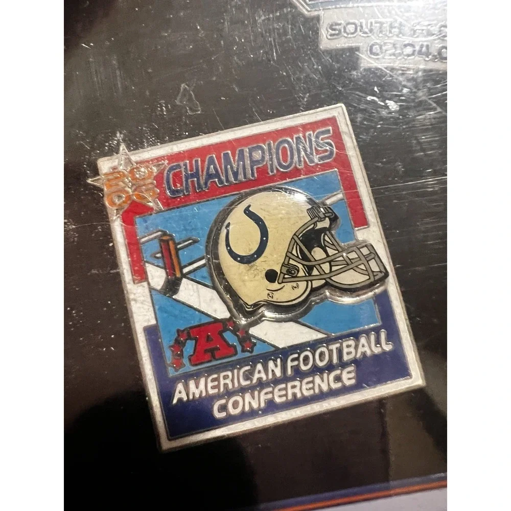 NFL Colts & Bears Super Bowl XLI Commemorative Pin Set, 3245/5000 Sealed Set‎